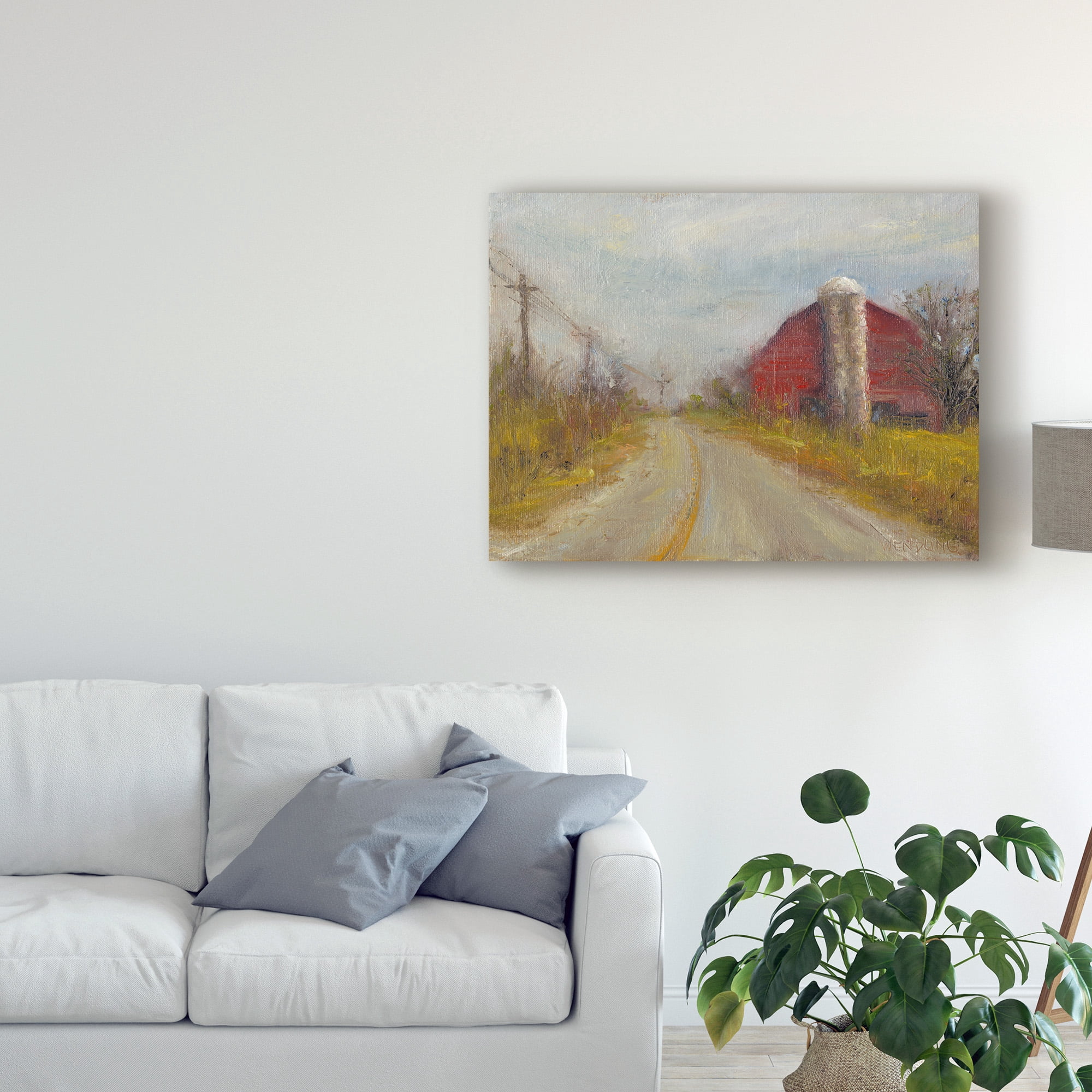 Trademark Fine Art 'Country Silo' Canvas Art by Marilyn Wendling