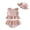 Khaki Heart, variant on BemeyourBBs Toddler Baby Girl Swimsuit Infant Bathing Suit 3 Pieces Heart Dot Plaid Cow Skin Swimsuits Bow Tank Top with Ruffle Shorts Set Sun Hat Swimwear Summer Beach Wear