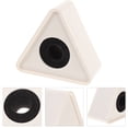 thumbnail image 3 of ABS Portable Moulage par Injection en Forme Triangulaire Microphone Entretien Logo Drapeau Station Logo (Blanc), 3 of 8