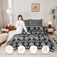 thumbnail image 3 of Homewish Nature Botanical Tree Twin Comforter Sets,Vintage Plants Bedding Set,Black White,Black Reversible,2pcs,1 Comforter and 1 Pillowcase, 3 of 7