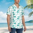 thumbnail image 5 of Balery Utensiles Print Men's Hawaiian Shirts Short Sleeve Beach Shirt Relaxed Fit Vacation Button Down Shirts-3X-Large, 5 of 9
