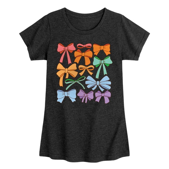 Instant Message - Pride Coquette Bows Fitted Short Sleeve Graphic T-Shirt