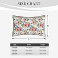 thumbnail image 4 of Goofa Rose Flowers Pattern Pillow Case – Plush & Soft Cushion Cover, Hypoallergenic Throw Pillow Case for Comfortable Sleep with Envelope Closure-14"x20", 4 of 6