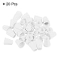thumbnail image 3 of Unique Bargains White Bell End Stopper Cord Rope Lock 20 Pack, 3 of 5