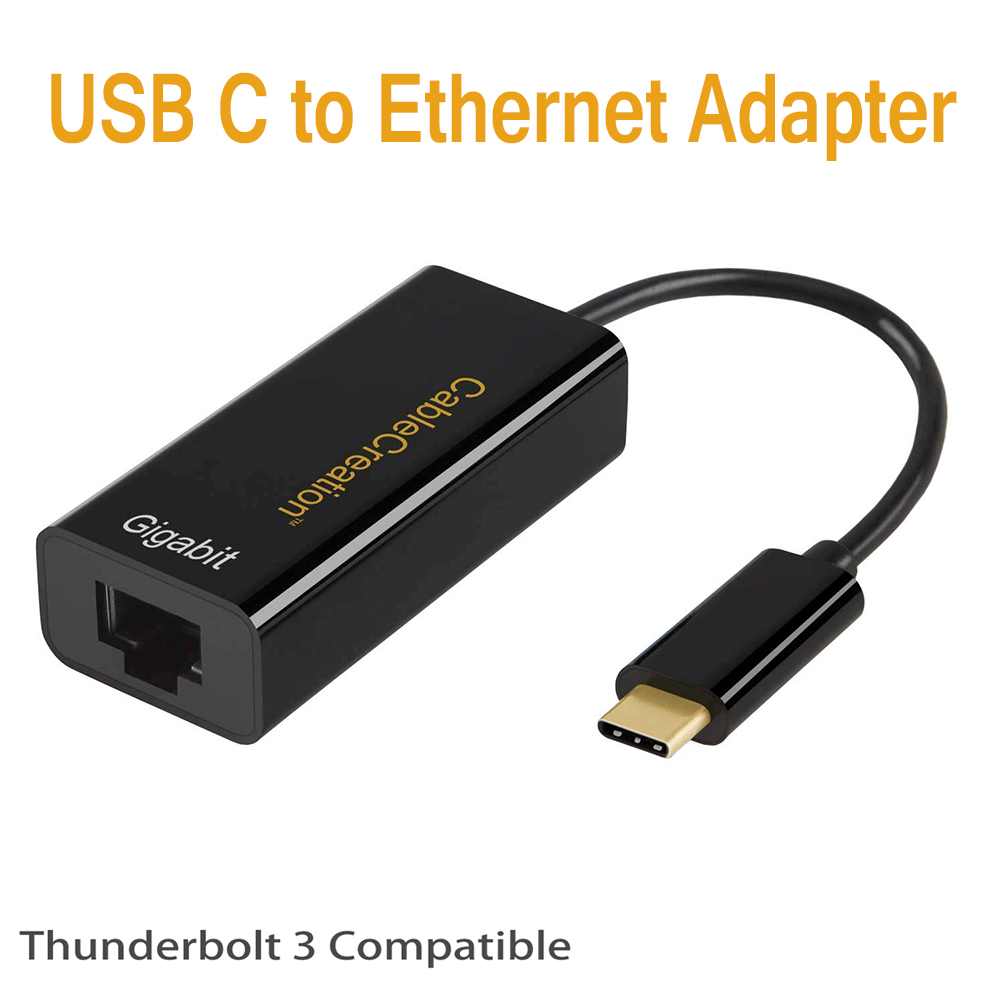 CableCreation USB C Adapter, USB Type C to RJ45 Gigabit LAN