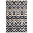thumbnail image 4 of SAFAVIEH Tahoe Simonette Chevron Area Rug, Grey/Light Blue, 5'1" x 7'6", 4 of 5