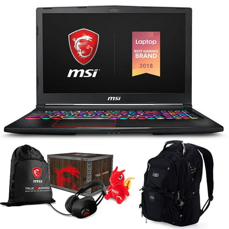 MSI GE63 Raider RGB-052 Premium Gaming Laptop (Intel i7-8750H, 16GB RAM, 1TB HDD + 512GB Sata SSD, 15.6