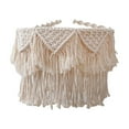 thumbnail image 2 of Macrame Lamp Shade Pendant Light Cover Nordic Hand Woven Bohemian Style Lampshade Pendant Light Shade for Wedding Nursery Party Home Decor, 2 of 9