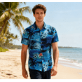 thumbnail image 4 of Lollipie Hawaiian Shirt for Men Summer Beach Casual Short Sleeve Button Down Shirts, 4 of 5