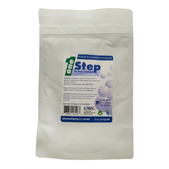 CentralBrewShop 1Step-8oz-NR One Step .. 8 oz. - No .. Rinse Cleaner/Sanitizer For Home .. brewing Beer and Wine .. Making