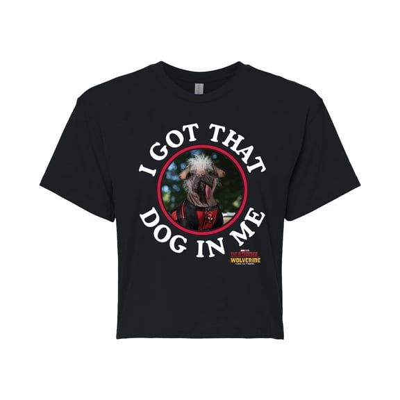 Marvel Deadpool & Wolverine - Got That Dog In Me - Juniors Cropped Graphic T-Shirt