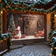 thumbnail image 4 of Gran pancarta navideña para puerta de garaje | Decoración para fiestas navideñas | Decoración para exteriores | Decoración de pared para interiores | Tela de poliéster con ojales | 3,96 x 1,80 m, 4 of 6