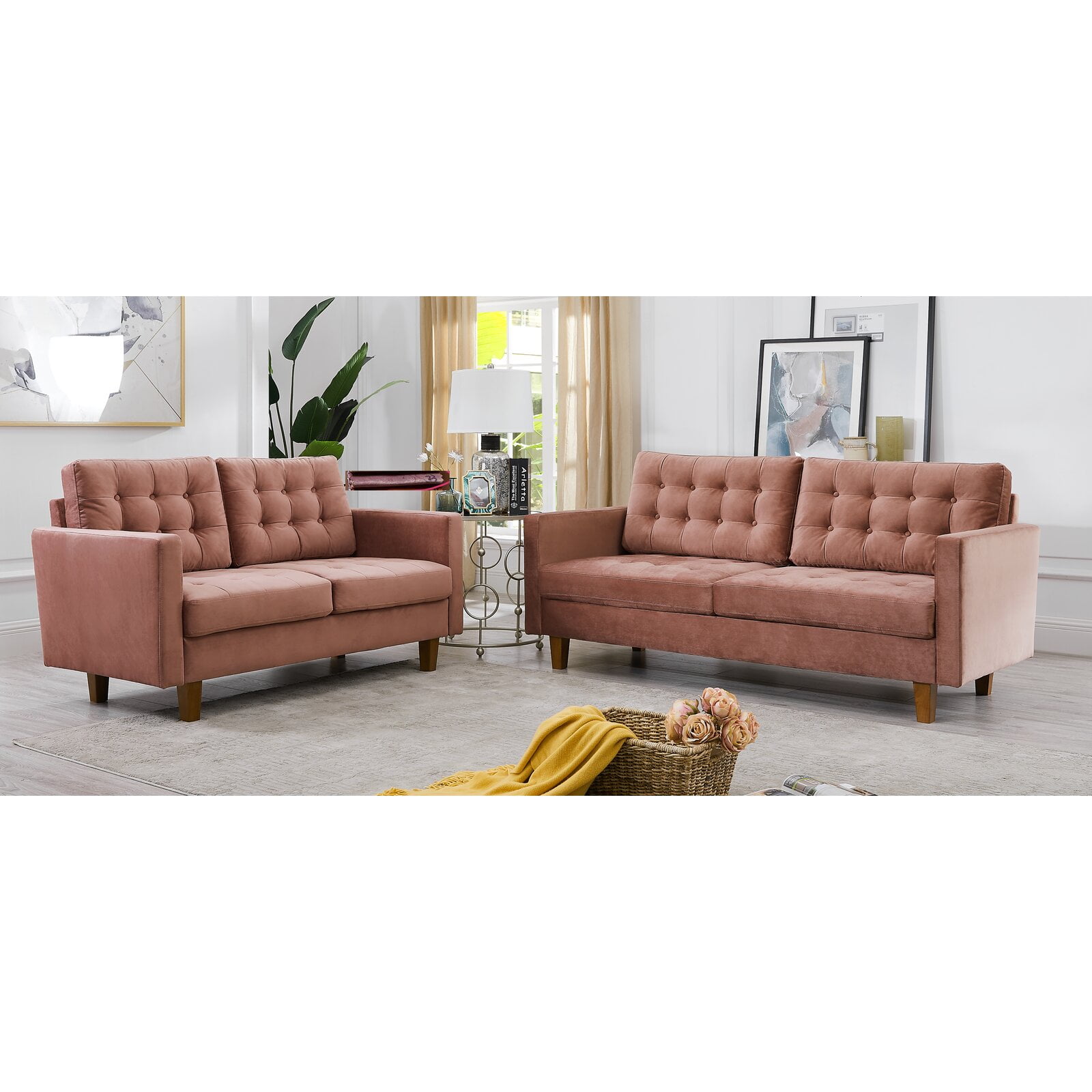 Sofa And Loveseat Set Under 500 Baci Living Room