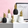 thumbnail image 2 of Inteprter Hucha de piña de resina con forma de fruta bonita, maceta de ahorro dorada, decoración de , caja de dinero, sala de estar, regalos de Decoración del hogar dorado grande, 2 of 6