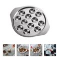 thumbnail image 3 of AMERTEER 2Pcs Escargot Plate Stainless Steel Snail Plate Conch Baking Tray Kitchen Gadget, 3 of 6