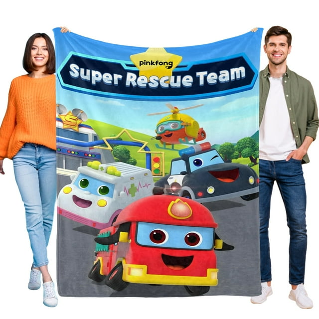 Super Rescate de Bomberos anti-pilling, suave, ligera, esponjosa y acogedora de lujo para hogar y cocina – Perfecta para niños y adultos,120X180cm