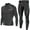 Blue, variant on Men's Atheletic Sports Fitness Sets Compression Workout Set for Men Running Basketball Gym Training Quick-Drying Breathable Suits Blue