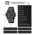 thumbnail image 3 of Hogar y jardín, Electrodomésticos, Reloj digital deportivo para exteriores para hombre, resistente al agua, con pantalla luminosa, ideal para senderismo, camping, correr, nadar y otros deportes., 3 of 9