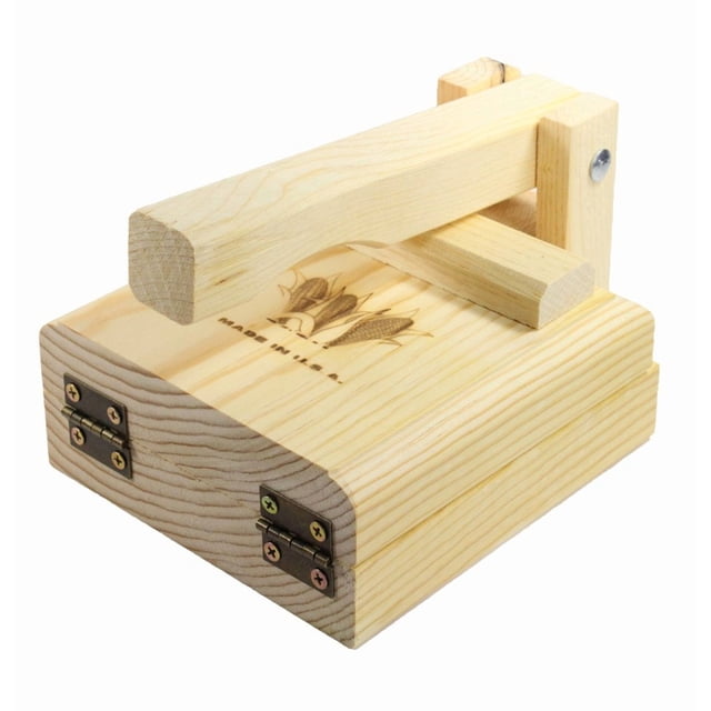 Tortilla Press 7.5 Inch Authentic Traditional Wood Tortilla Maker
