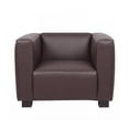 thumbnail image 5 of Noble House Denison Faux Leather Club Chair, Dark Brown and Dark Walnut, 5 of 8
