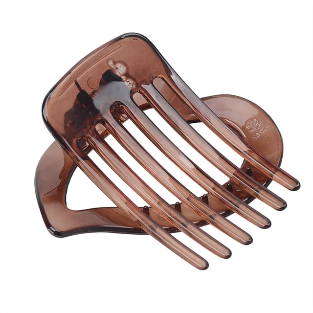 Elegantes pinzas para el cabello con forma de amor Updo Hairgrip Horquilla antideslizante Mujeres duraderas con estilo para aniversario Todos los Marrón Soledad Clip de pelo de las mujeres