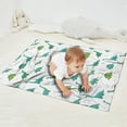 thumbnail image 2 of White Cartoon Dinosaurs Geometric Pattern Blanket,Comfortable Soft Flannel Throw Blanket,All Season,Warm Lightweight Blankets for Sofa Bed Couch Living Room Chair,30"x40", 2 of 4