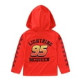 thumbnail image 3 of Disney Cars Lightning McQueen Long Sleeve Hooded Shirt (Boys), Sizes 3T-8, 3 of 9