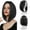 Black, variant on Gradient Pink Bob Wig for Women, Short Straight Synthetic Wig Natural Looking Colored Wigs for Daily Party Use(Blue,One Size)