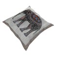 thumbnail image 3 of Indian Knitted Elephant Cotton Linen Throw Pillow Case Cushion Cover Decor, 3 of 3