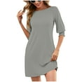 thumbnail image 5 of Women's Sexy Midi Dresses,Summer Clearance Mid-Sleeve Dresses, 5 of 9