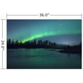 thumbnail image 2 of Wallmonkeys Aurora Borealis over the River Peel and Stick Wall Decals Mural WM274715 (36 in W x 24 in H), 2 of 4