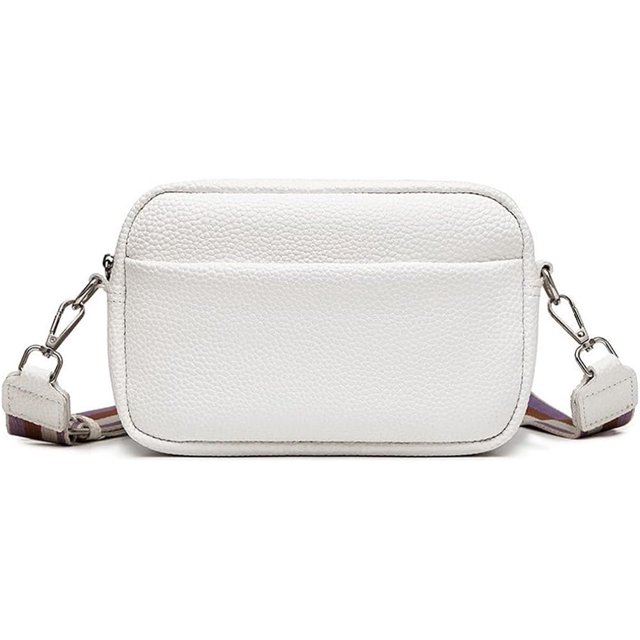 LHSHID Crossbody Bags for Women PU Leather Shoulder Bag with Adjustable Guitar Strap