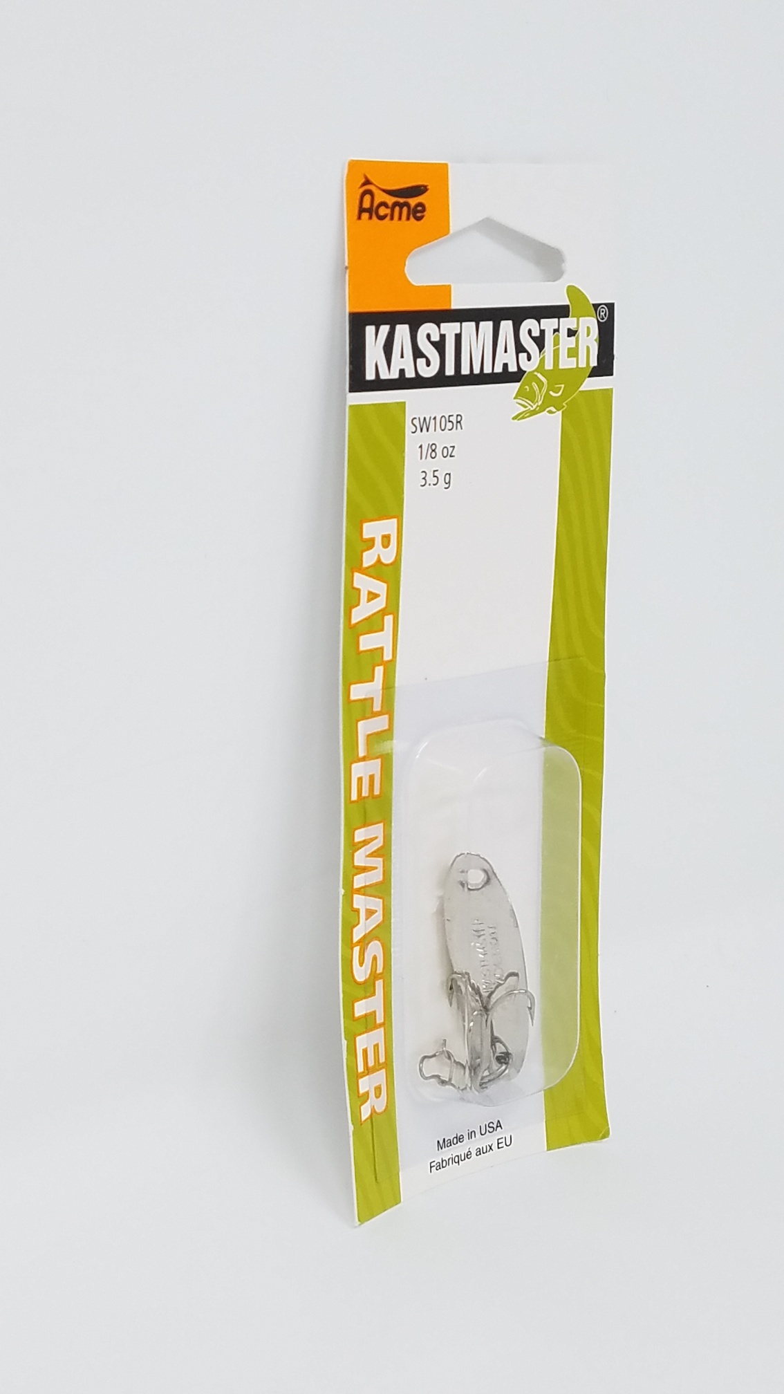 Acme Tackle Fishing Spoon, Kastmaster Rattle Master, 1/8 oz, 1pk
