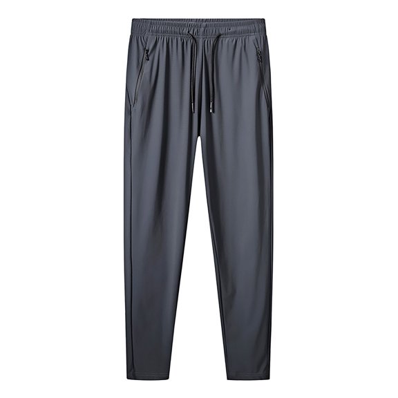 ShomPort Mens Athletic Workout Quick-Dry Jogger Sweatpants with Zipper Pocket and Drawstring