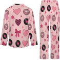 thumbnail image 6 of Top-kevin Women's Pajama Sets Leopard Floral Pattern Long Sleeve Lounge Sets Pjs Sleepwear with Pockets, 6 of 12