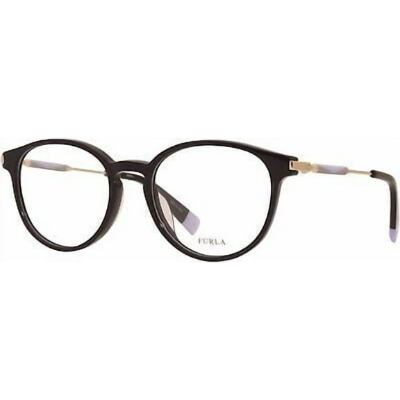 New Furla VFU297 0700 Eyeglasses Women's Black Full Rim 50/18/135mm