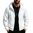 thumbnail image 5 of Danhjin Men's Sun Protection Jackets Hooded Long Sleeve Outerwear Fishing Hiking Lightweight Full Zipper Jackets, 5 of 8