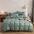 thumbnail image 3 of Juegos de edredones de cama con estampado de algodón para niños, ropa de cama barata, funda nórdica estética, ropa de cama de lujo con cuadros acanalados y geométricos, ropa de cama nueva, 3 of 5