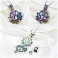 thumbnail image 4 of Lotus Flower Necklace for Cremation Ashes Cremation Jewelry for Ashes Urn Necklace Lockets for Human Ashes Holder Necklace, 4 of 7