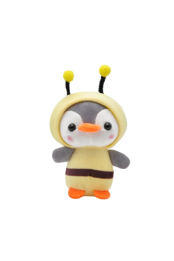 Penguin Bee Animal Plush Doll Pendant Keychain Ring Key Holder Bag