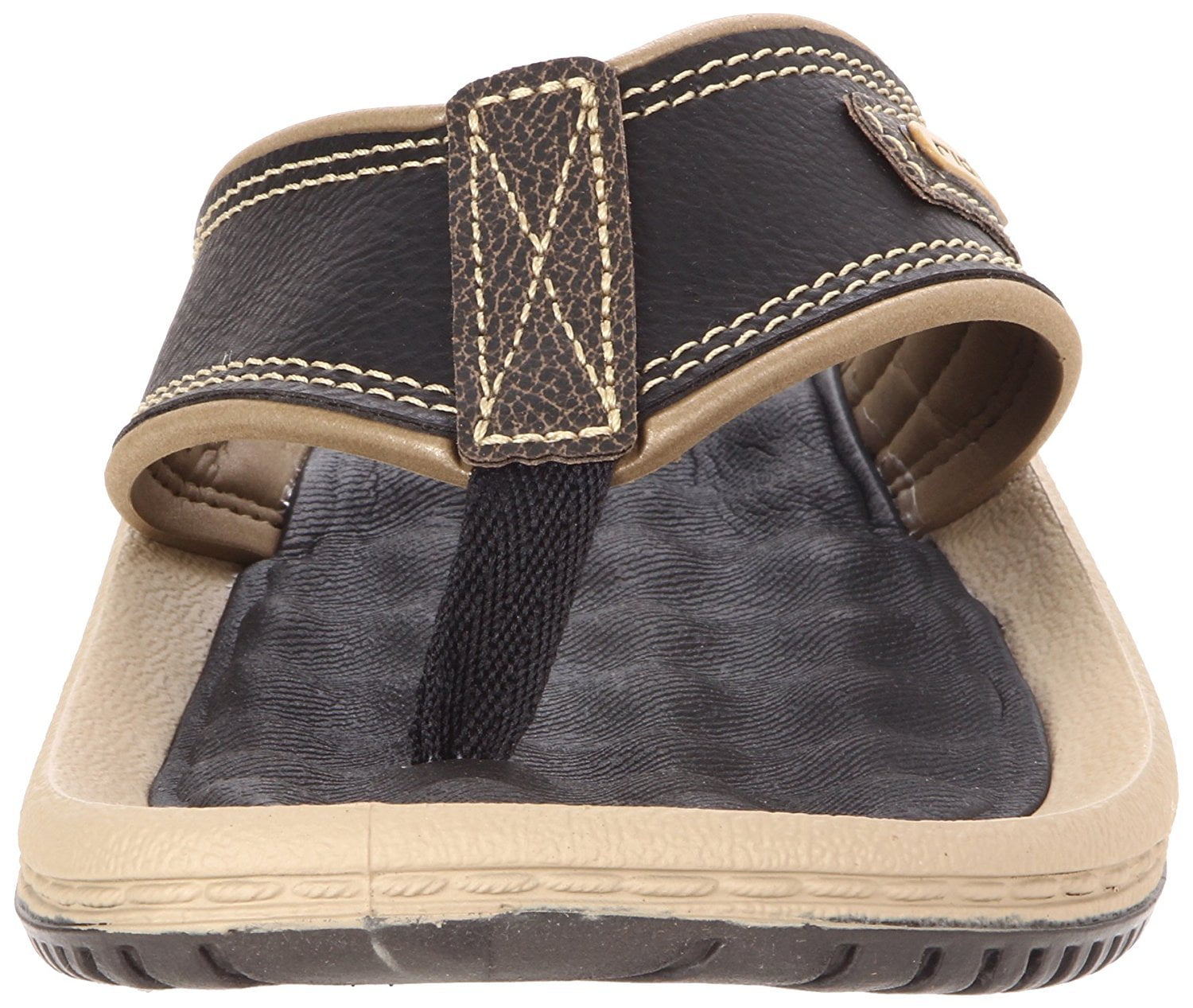 Rider Men s Dunas II N 80061 Thong Sandal Black Beige 9 M US Walmart