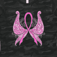 thumbnail image 4 of Inktastic Breast Cancer Awareness with Butterfly Ribbon Words Women's T-Shirt, 4 of 5