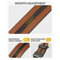 thumbnail image 6 of YOETEY Mens Belt, Leather Ratchet Belt, Micro Adjustable Belt Fit Dress Casual 1 3/8"(35mm), 6 of 8