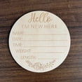 thumbnail image 1 of Joefnel Letrero de Anuncio de Bebé de Madera, Letrero de Anuncio de Nacimiento, Regalo para Recién Nacido para Baby Shower, Letrero de Anuncio de Nombre de Bebé, Recuerdo para Hospital para Compartir, 1 of 5