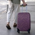 thumbnail image 3 of Purple Sun Planet Rocket Star Pattern Luggage Cover Fashion Suitcase Cover Baggage Covers Fit 25-28 Inch Luggage (Go Travel), 3 of 5