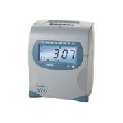 Pyramid 2600 Auto-Aligning - Time clock - printable time cards - unlimited employees - blue, light gray