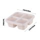 thumbnail image 3 of Fiudx Lonchera de Paja de Trigo, Contenedor de Alimentos con Diseño de Cuatro Compartimentos, Tapa Transparente para Refrigerios, Almacenamiento Apilable y Fácil de Limpiar, Ideal para Picnics Al Air, 3 of 6