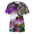 thumbnail image 4 of PMUYBHF T-Shirt Imprimé à Manches Courtes Col Rond pour Femmes Printemps Été 394 m, 4 of 5