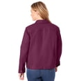 thumbnail image 2 of Woman Within Plus Size Stretch Denim Jacket Cropped Jean Jacket, 2 of 6