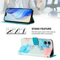 thumbnail image 3 of Compatible for iPhone 16 Wallet Case, Painting Pattern Premium PU Leather [Credit Card Holder] [Wrist Strap] Flip Stand Feature Purse Case Full Body Protective Pattern Phone Cover, Love Me, 3 of 17